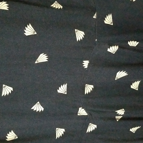 REFORMATION Navy Mini Dress with Fans - Picture 4 of 12